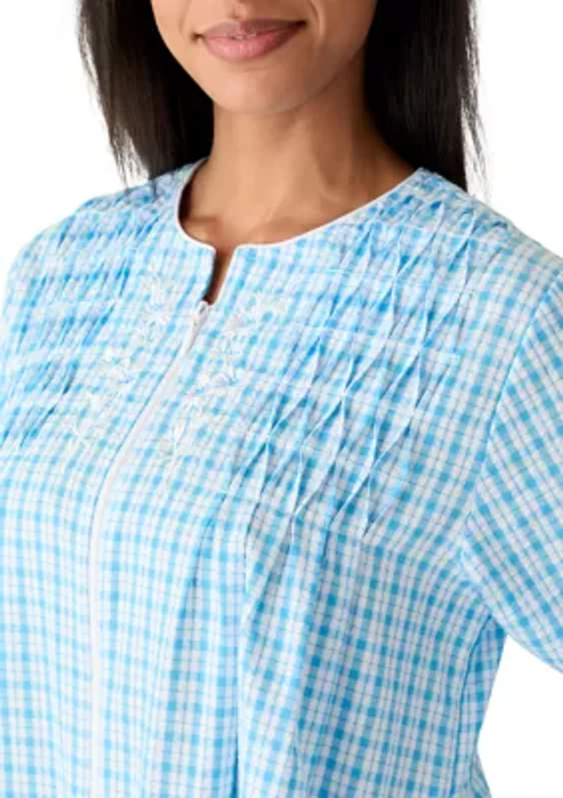 Women's Long Seersucker Robe