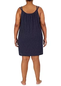 Plus Double Strap Short Gown