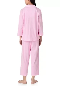 Knit Capri Pajama Set