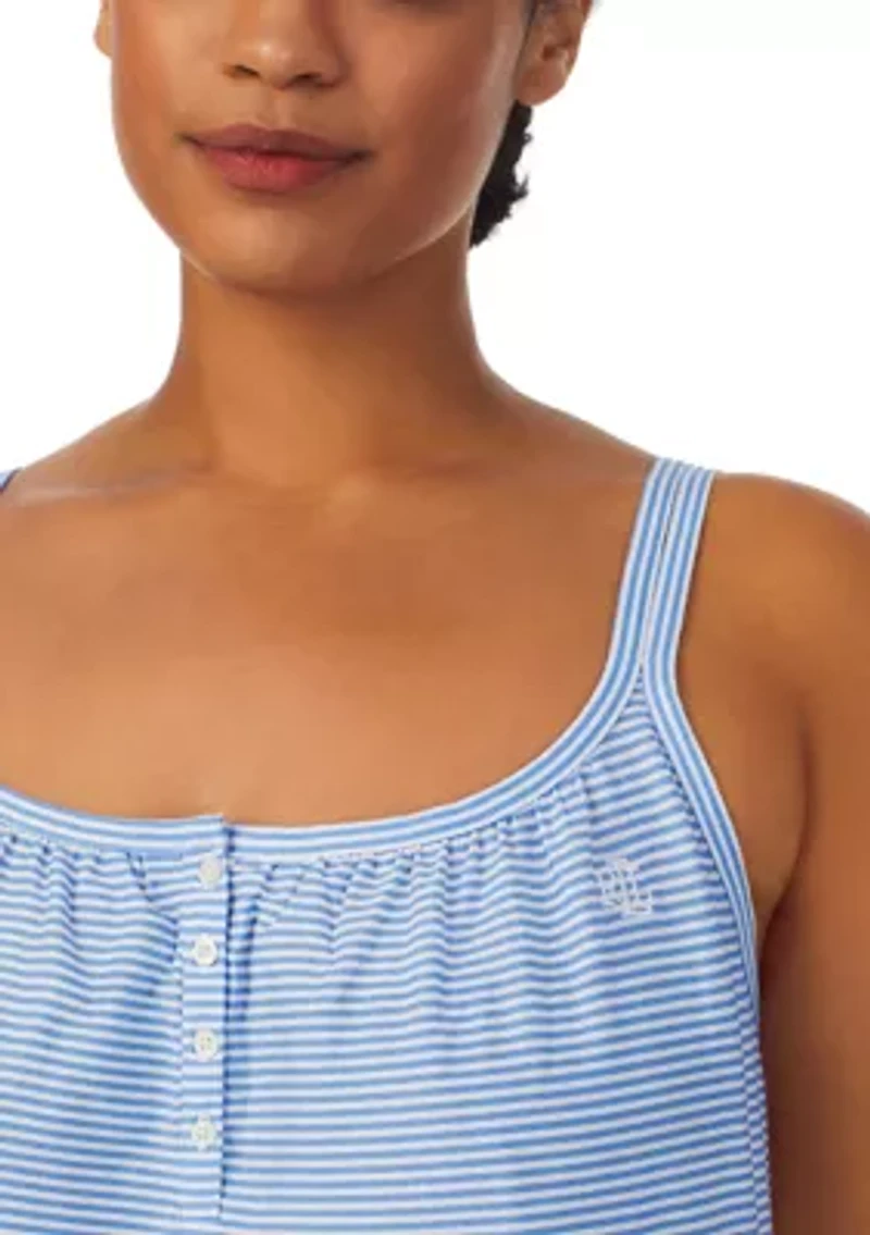 Plus Double Strap Button Neck Ballet Gown