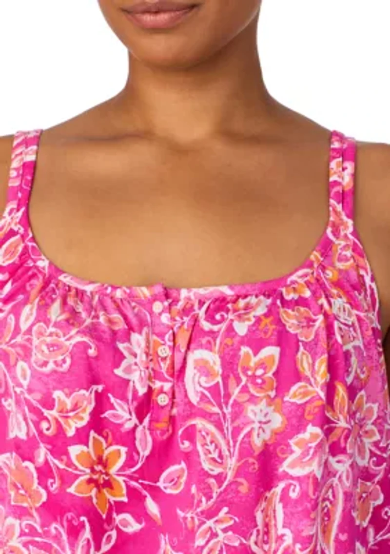 Plus Double Strap Boxer Pajama Set