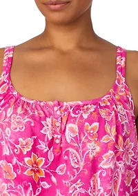 Plus Double Strap Boxer Pajama Set