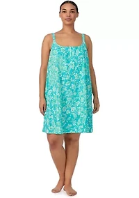 Plus Double Strap Short Gown