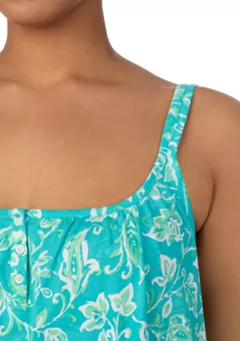 Plus Double Strap Short Gown
