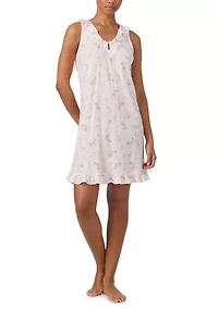 Sleeveless Border Trimmed Gown