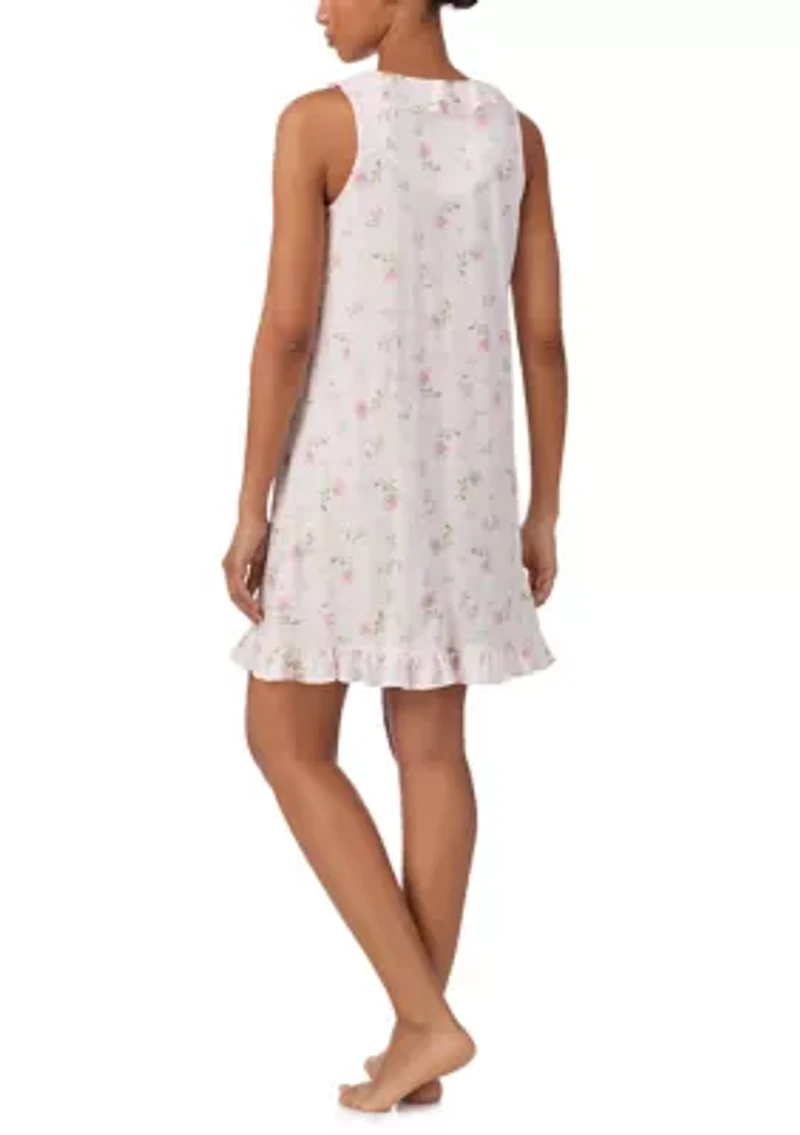 Sleeveless Border Trimmed Gown