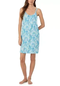 Double Strap Button Neck Gown