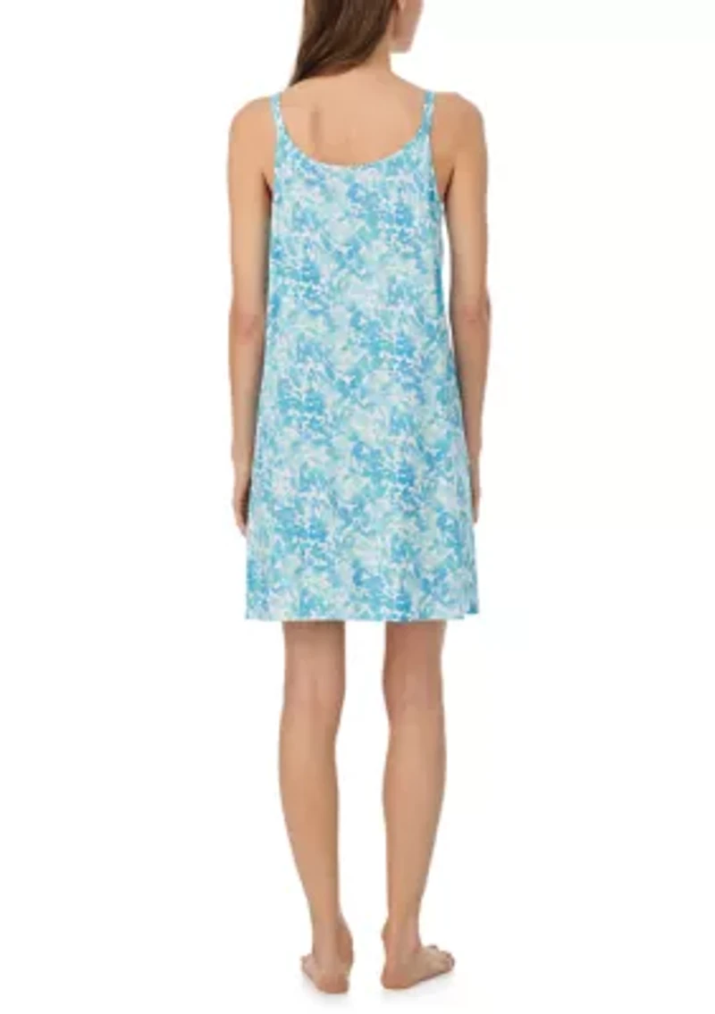 Double Strap Button Neck Gown