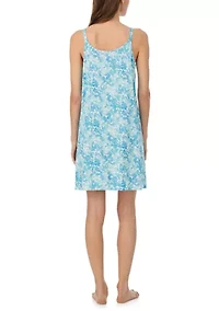 Double Strap Button Neck Gown