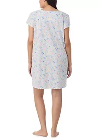 Plus Flutter Sleeve V-Neck Gown