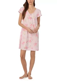 Women's Flutter Sleeve V-Neck Gown