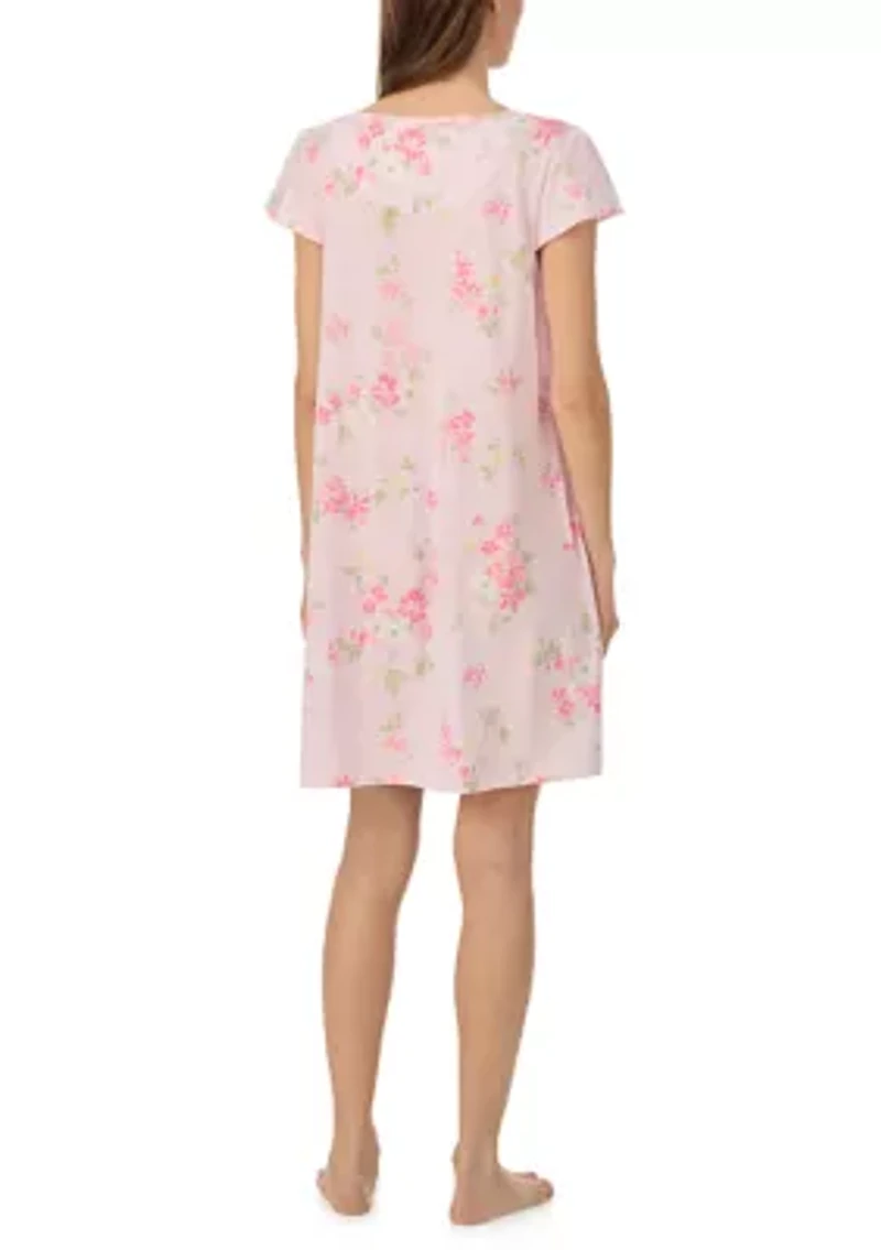 Women's Flutter Sleeve V-Neck Gown
