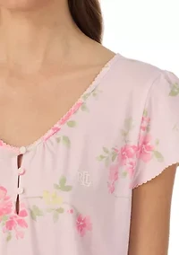 Women's Flutter Sleeve V-Neck Gown
