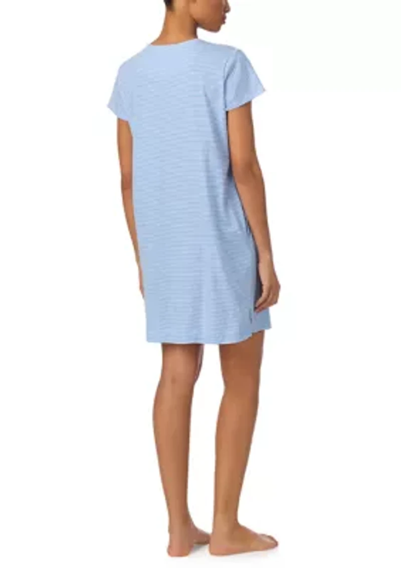 Short Sleeve Crew Neck Sleep Tee