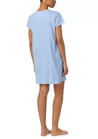 Short Sleeve Crew Neck Sleep Tee