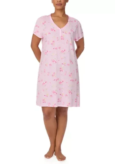 Plus Flutter Sleeve Ruffle V-Neck Gown