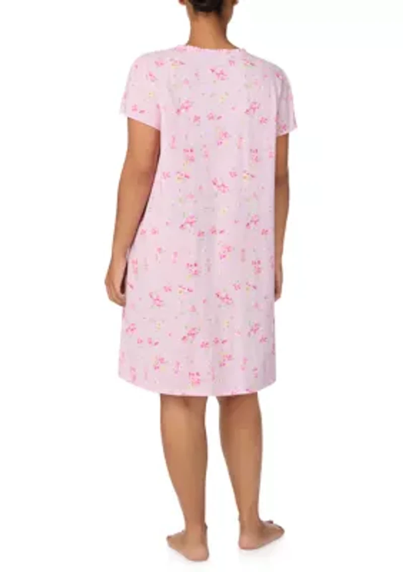 Plus Flutter Sleeve Ruffle V-Neck Gown