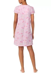 Flutter Sleeve Ruffle V-Neck Gown