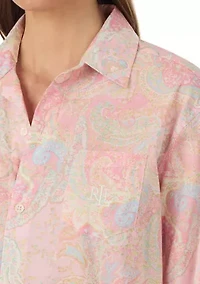 Long Roll Tab Sleeve His Shirt Sleep