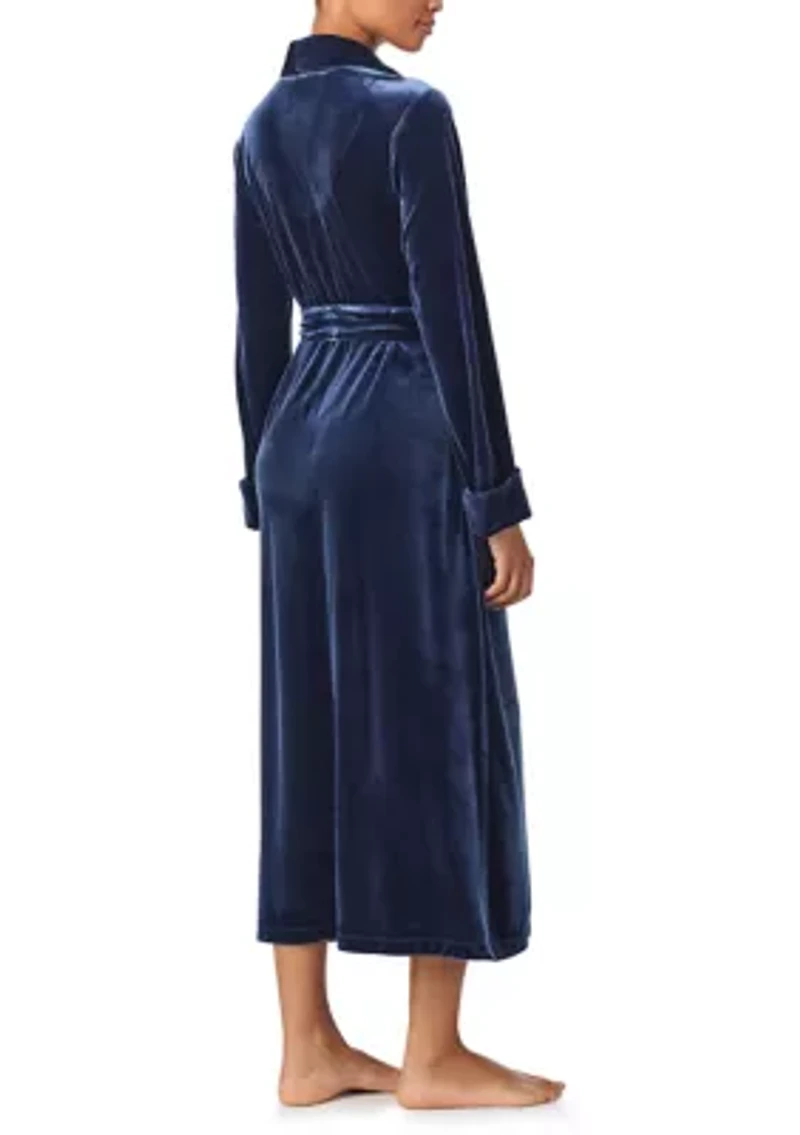 Long Sleeve Shawl Collar Robe