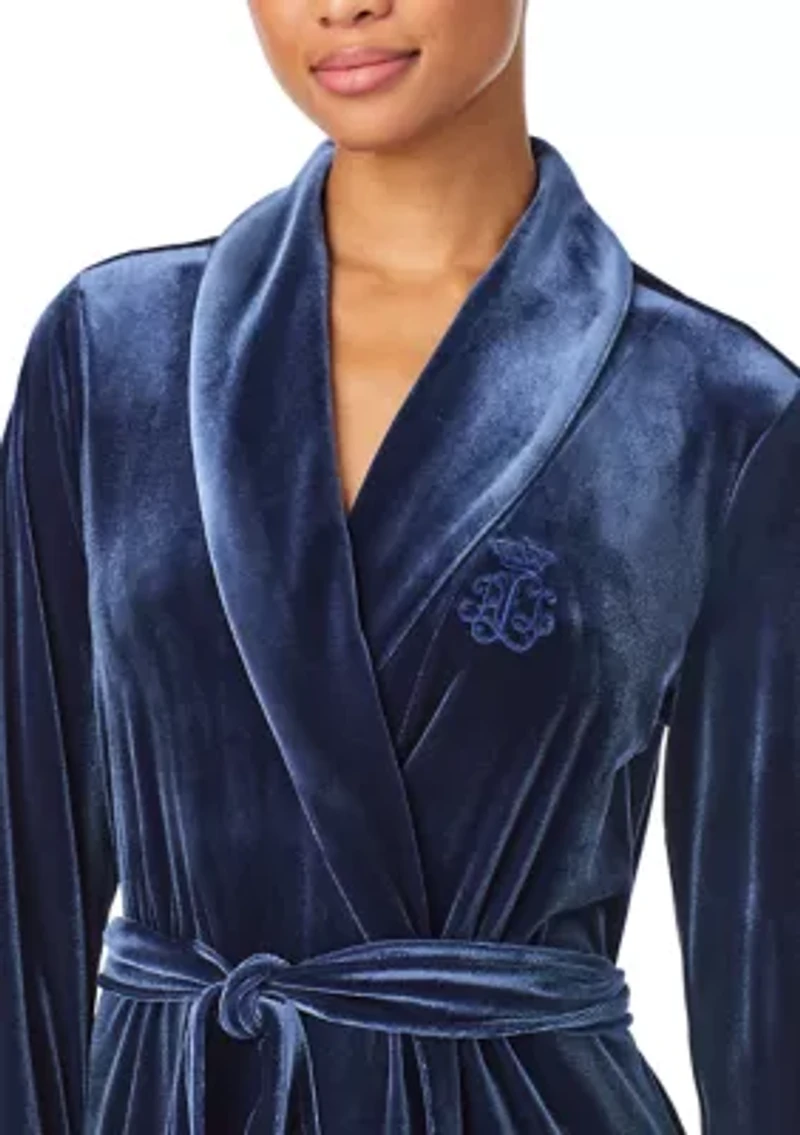 Long Sleeve Shawl Collar Robe