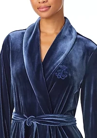 Long Sleeve Shawl Collar Robe