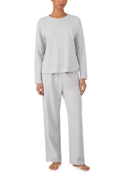 Long Sleeve Crew Neck Pant Pajama Set