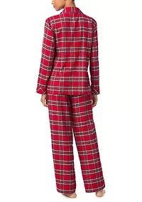 Long Sleeve Notch Collar Pant Pajama Set