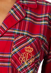 Long Sleeve Notch Collar Pant Pajama Set