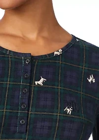 Long Sleeve Henley Jogger Pant Pajama Set