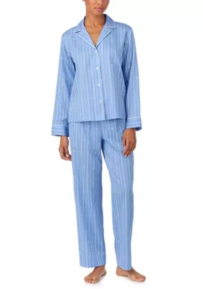Women's Long Sleeve and Pants Pajama Set