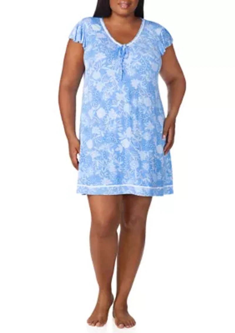 Plus Short Sleeve Chemise
