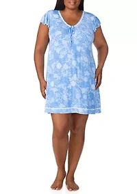 Plus Short Sleeve Chemise