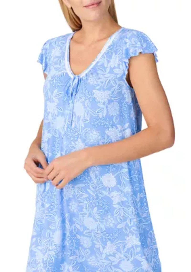 Short Sleeve Printed Chemise