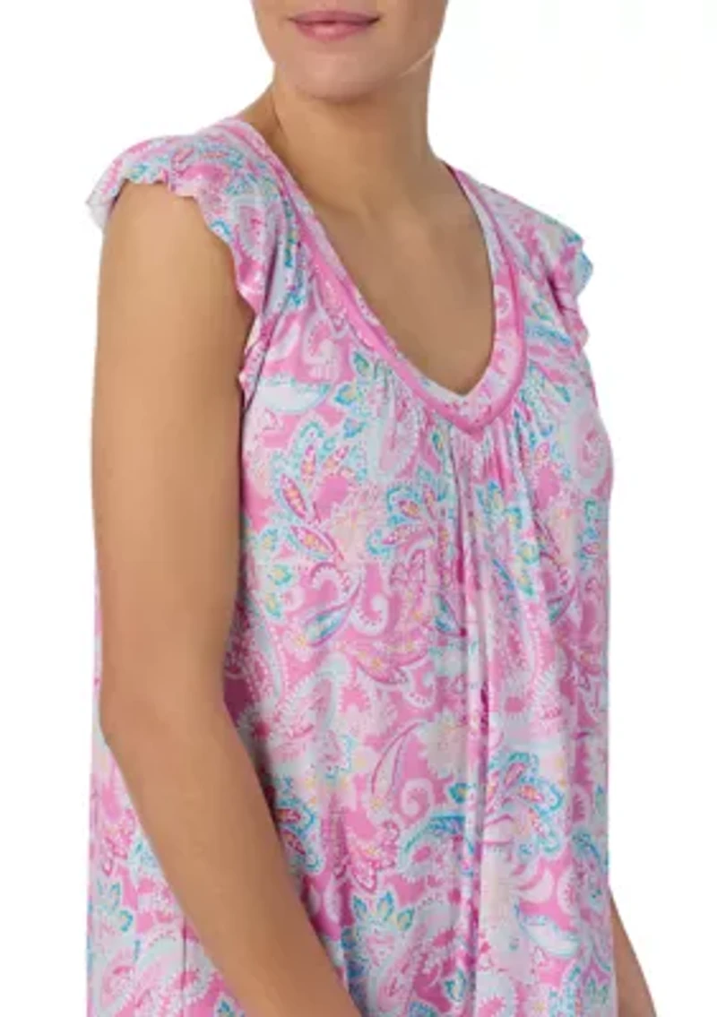 Short Sleeve Printed Chemise
