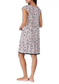 Short Sleeve Printed Chemise