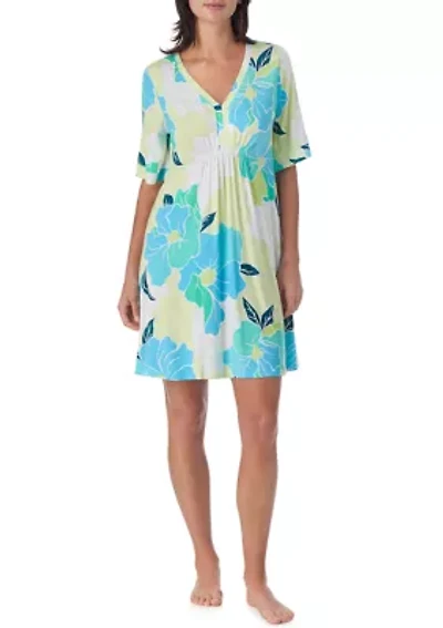 Women's Short Sleeve Tunic Nightgown