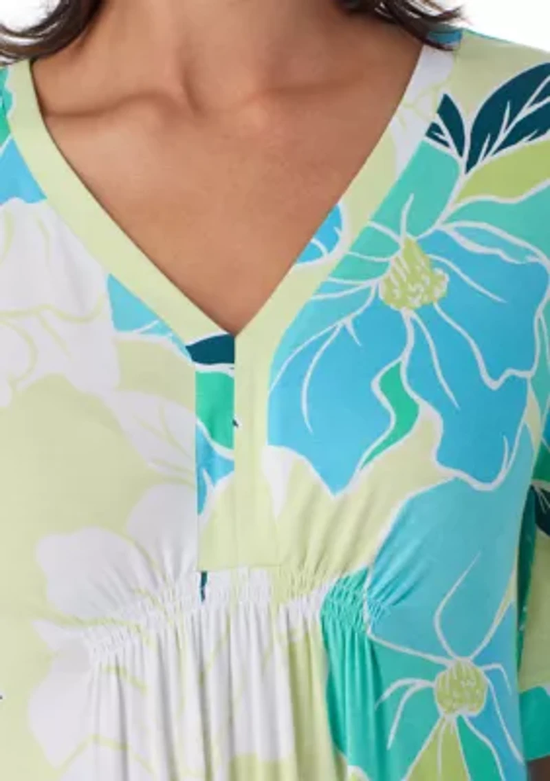 Women's Short Sleeve Tunic Nightgown