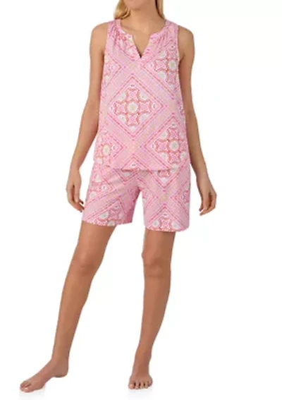 Women's Sleeveless Bermuda Pajama Set