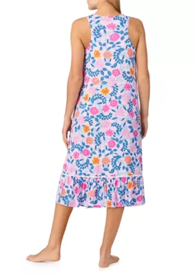 Women's Sleeveless Midi Nightgown