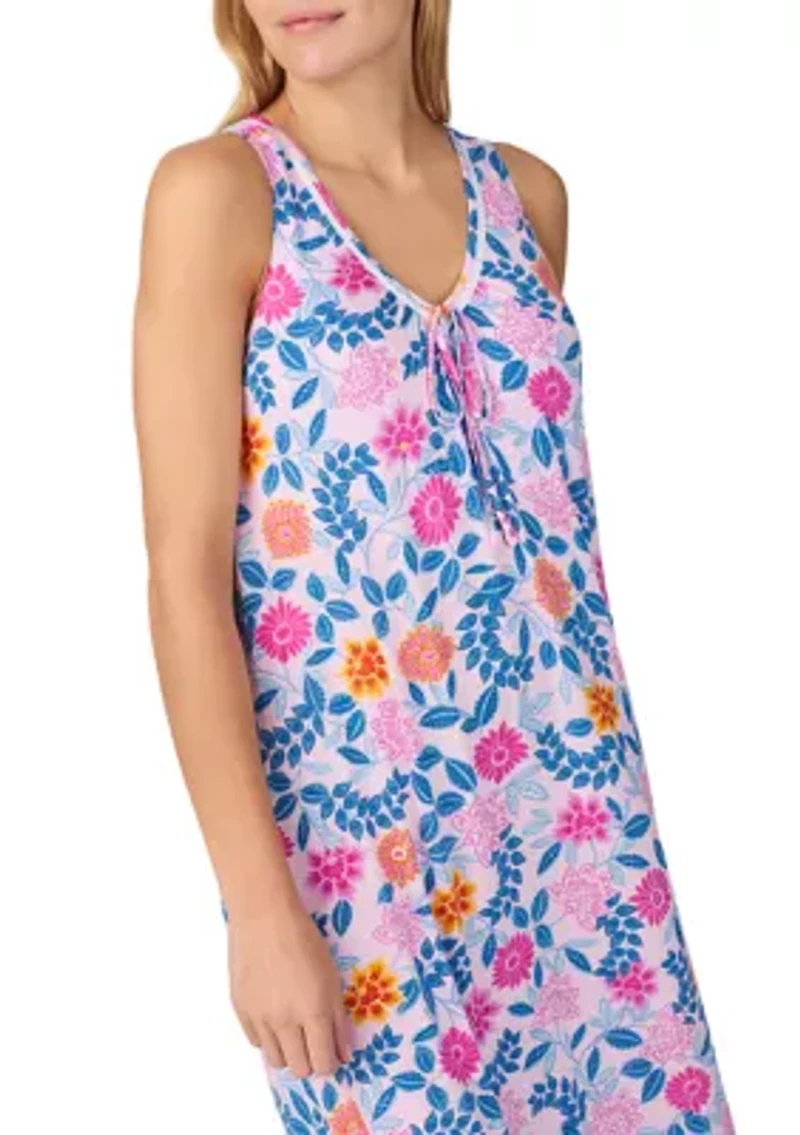 Women's Sleeveless Midi Nightgown