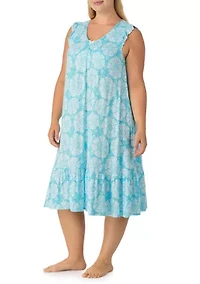 Plus Long Midi Nightgown