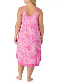 Plus Sleeveless Midi Gown