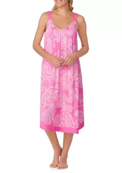 Women's Sleeveless Midi Nightgown