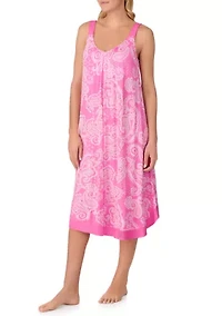 Women's Sleeveless Midi Nightgown
