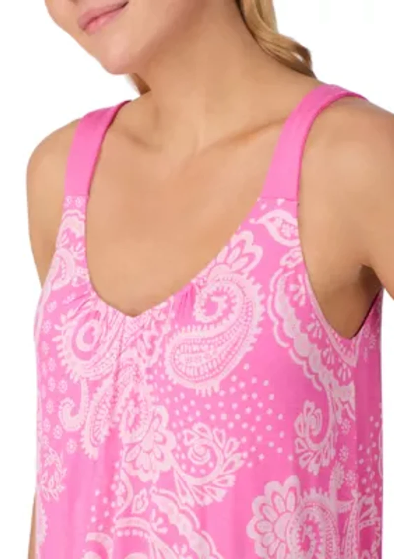 Women's Sleeveless Midi Nightgown