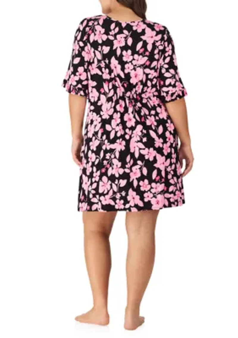 Plus Printed Sleep Shirt