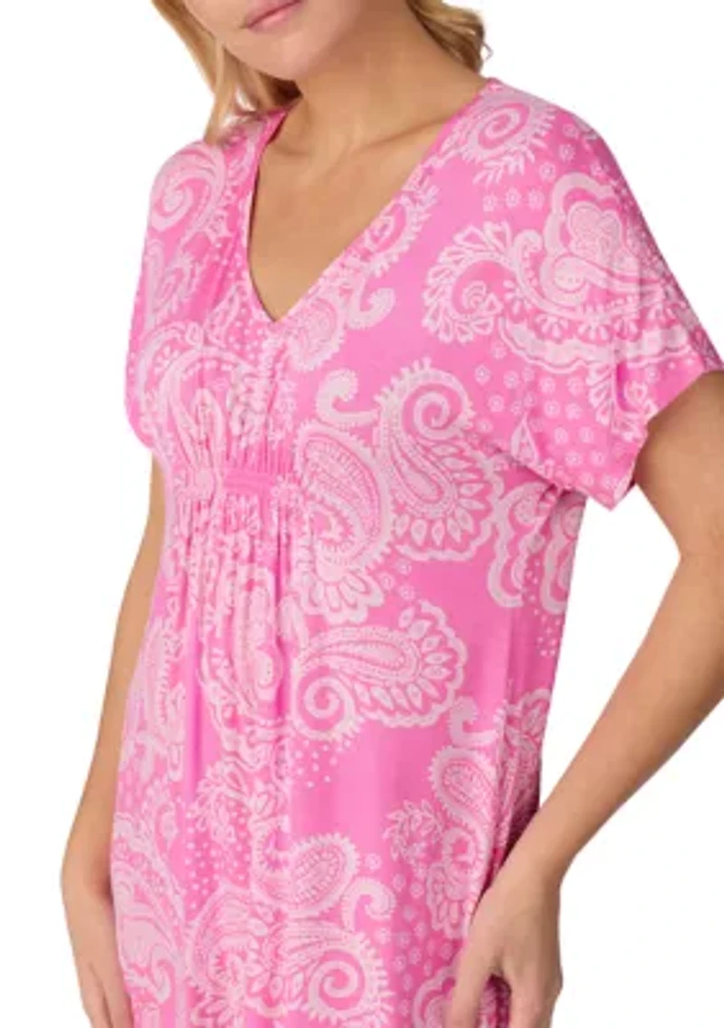 Women's Short Sleeve Tunic Nightgown