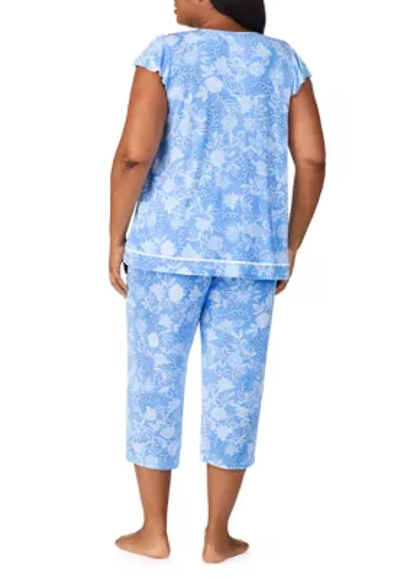 Plus Printed Pajama Set