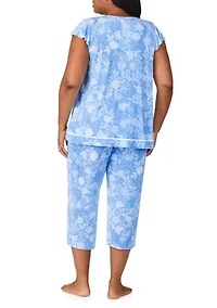 Plus Printed Pajama Set